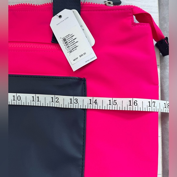 Nautica Tote Bag Lightweight Packable Multi Color Shoulder Travel/ Beach/Gym - Picture 5 of 12